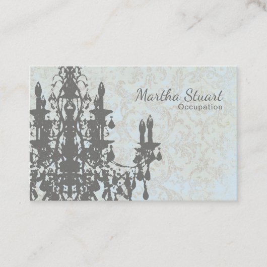 COCO Kronleuchter COLOR/PAPIER/GRÖSSE OPTIONEN - e Visitenkarte (Vorderseite)