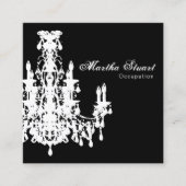 COCO Kronleuchter / PAPER & SHAPE OPTIONEN - Quadratische Visitenkarte (Vorderseite)