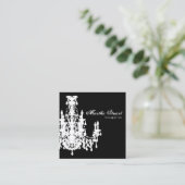 COCO Kronleuchter / PAPER & SHAPE OPTIONEN - Quadratische Visitenkarte (Stehend Vorderseite)