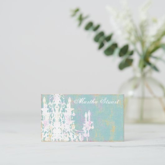 Coco-Leuchter FARBE/PAPIER/FORM-WAHLEN - Visitenkarte (Stehend Vorderseite)