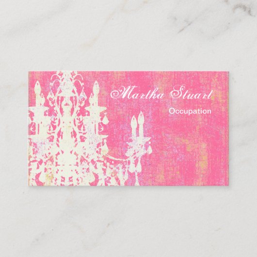 Coco-Leuchter FARBE, PAPIER u. GRÖSSEN-WAHLEN - Visitenkarte (Vorderseite)