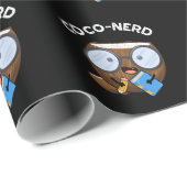 Coco-Nerd Funny Fruit Coconut Pun Dark BG Geschenkpapier (Rolleneckpunkt)