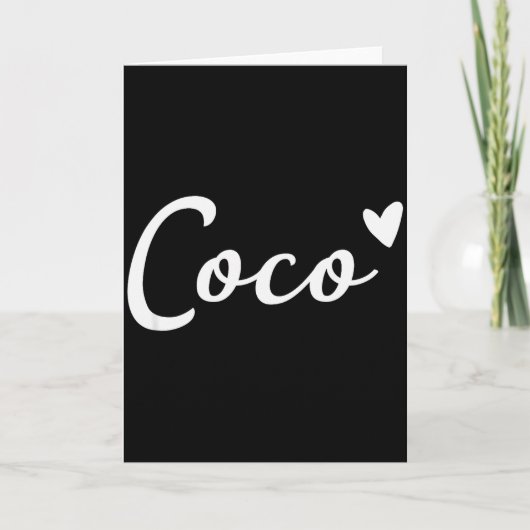 Coco Niedlich Herz Lustige Oma Muttertag Karte (Vorderseite)