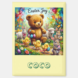 COCO ~ OSTER-TEDDYBÄR Osterküken ~  Magnet