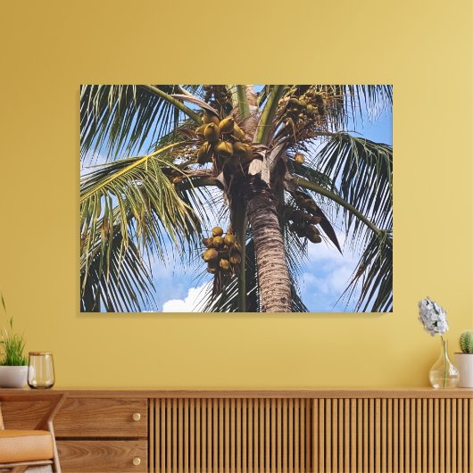 COCO PALM LEINWANDDRUCK (Insitu (Wohnzimmer))