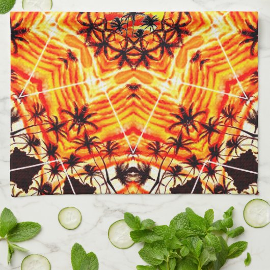 Coco Palm Star Geschirrtuch (Gefaltet)