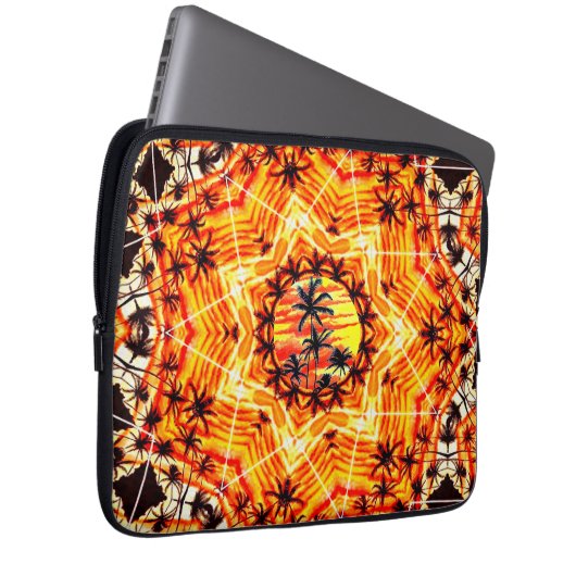 Coco Palm Star Laptopschutzhülle (Vorne Rechts)