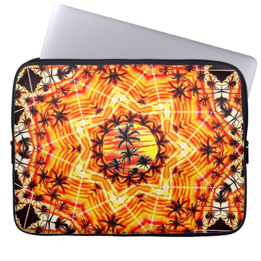 Coco Palm Star Laptopschutzhülle (Vorderseite)