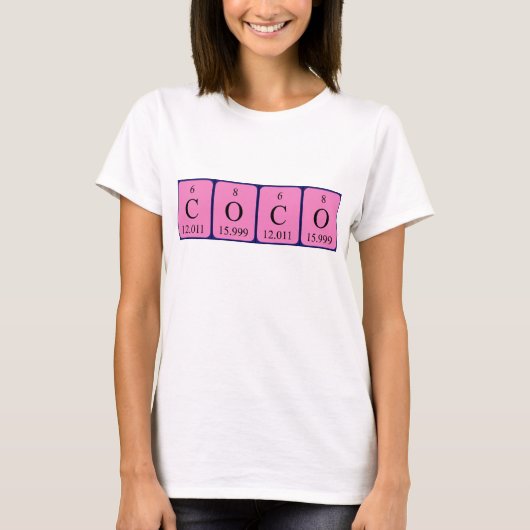 Coco Periodenname Shirt (Vorderseite)