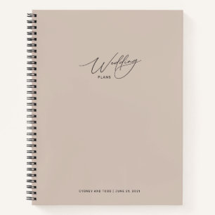 Coco Pink Wedding Plans Notizblock