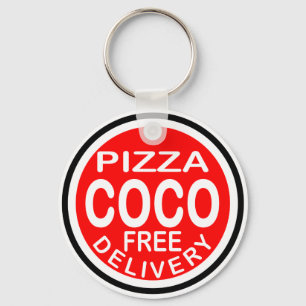 Coco Pizza Delivery Schlüsselanhänger