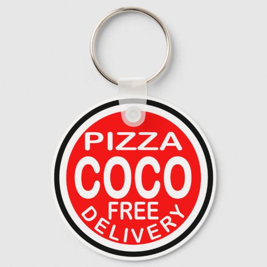 Coco Pizza Delivery Schlüsselanhänger (Vorderseite)