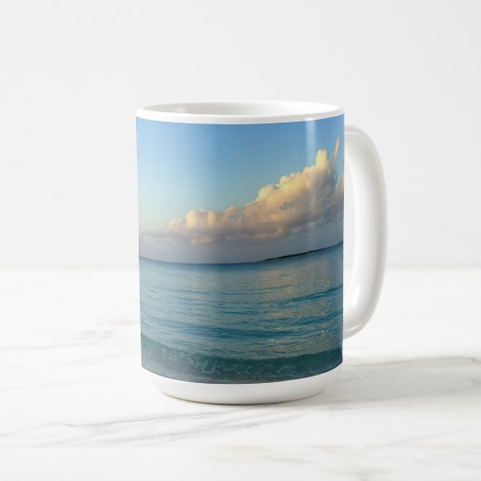 Coco Plum Beach Exuma Bahamas Kaffeetasse (VorderseiteRechts)