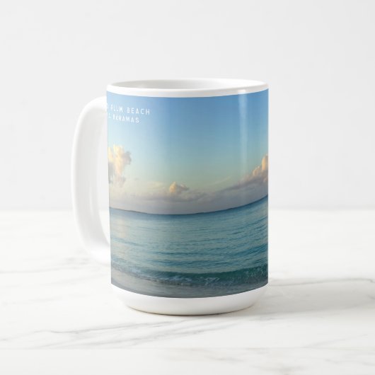 Coco Plum Beach Exuma Bahamas Kaffeetasse (Vorderseite Links)