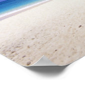 Coco Point Beach, Barbuda, Antigua Poster (Ecke)