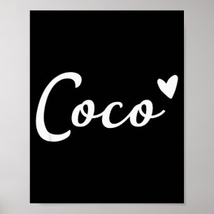 Coco Süßes Herz Lustige Oma Muttertag Poster
