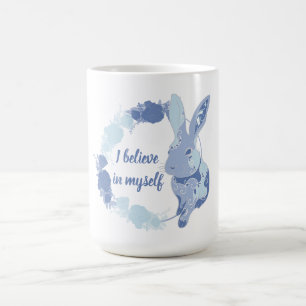 Coco the Bunny Aufkleber „Ich glaube an mich selbs Kaffeetasse