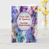 Cocoa Asks No Questions – Keep Calm and Truffle On Karte (Gelbe Blume)