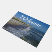 Cocoa Beach Coastline Willkommen Doormat Fußmatte (Schrägansicht)