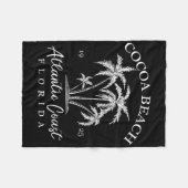 Cocoa Beach, Florida Beach Design Tribal Turtle Gi Fleecedecke (Vorderseite (Horizontal))