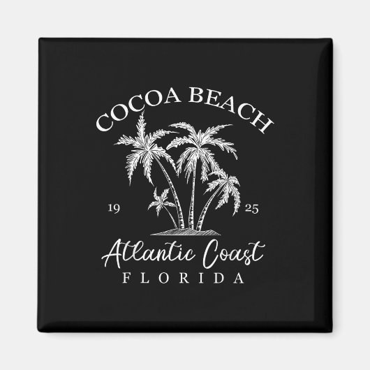 Cocoa Beach, Florida Beach Design Tribal Turtle Gi Magnet (Vorne)