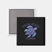 Cocoa Beach, Florida Beach Design _ Tribal Turtle Magnet (Vorderseite/Rückseite)