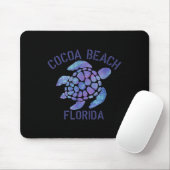 Cocoa Beach, Florida Beach Design _ Tribal Turtle Mousepad (Mit Mouse)