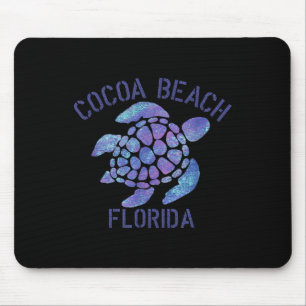 Cocoa Beach, Florida Beach Design _ Tribal Turtle Mousepad
