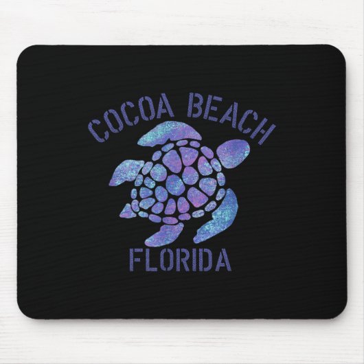 Cocoa Beach, Florida Beach Design _ Tribal Turtle Mousepad (Vorne)