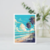 Cocoa Beach Florida Berühmte Sehenswürdigkeiten Postkarte (Stehend Vorderseite)