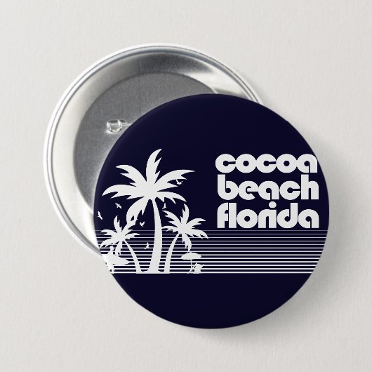 Cocoa Beach Florida Button (Vorne & Hinten)