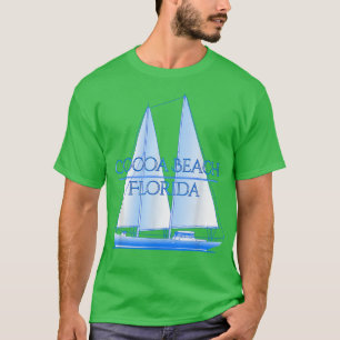 Cocoa Beach Florida Küste Nautic Sailo T-Shirt