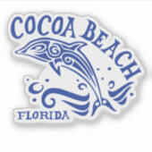 Cocoa Beach Florida mit Dolphin Aufkleber (Vorderseite)
