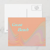 Cocoa Beach Florida Pastel Wings Postkarte (Vorne/Hinten)