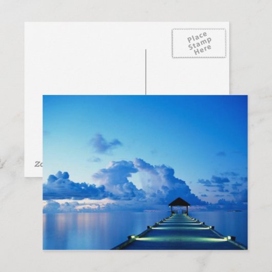 COCOA BEACH FLORIDA POSTKARTE (Vorne/Hinten)