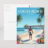Cocoa Beach Florida Postkarte (Vorne/Hinten)