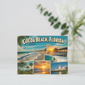 Cocoa Beach, Florida Postkarte (Stehend Vorderseite)