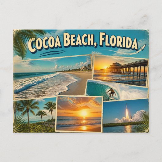 Cocoa Beach, Florida Postkarte (Vorderseite)