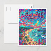 Cocoa Beach Florida Postkarte (Vorne/Hinten)