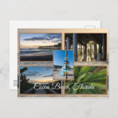 Cocoa Beach Florida Postkarte (Vorne/Hinten)