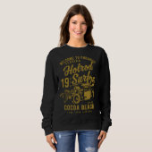 Cocoa Beach Florida Retro Hotrod Surf  1 Sweatshirt (Vorne ganz)