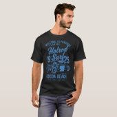 Cocoa Beach Florida Retro Hotrod Surf gestört T-Shirt (Vorne ganz)
