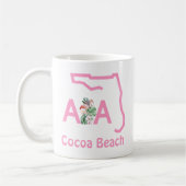 Cocoa Beach Florida Route A1A Flamingos Kaffeetasse (Links)