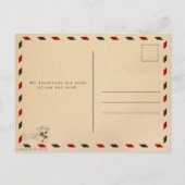 Cocoa Beach Florida Sand Tropical Palm Blätter Postkarte (Rückseite)