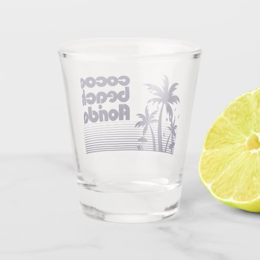 Cocoa Beach Florida Schnapsglas (Rückseite)