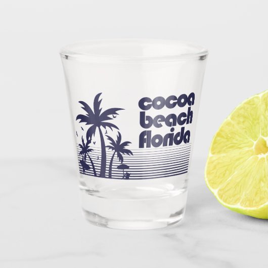 Cocoa Beach Florida Schnapsglas (Vorderseite)