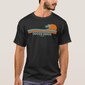 Cocoa Beach Florida Sun Palm Trees T-Shirt (Vorderseite)