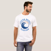 Cocoa Beach Florida Surfen T-Shirt (Vorne ganz)