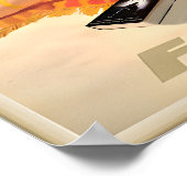 Cocoa Beach Florida Travel Poster Princess Royal (Ecke)