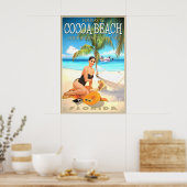 Cocoa Beach Florida Travel Poster Princess Royal (Küche)